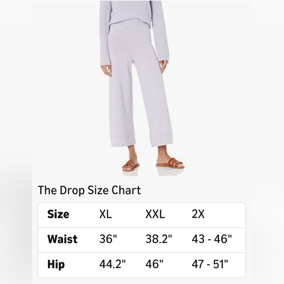 The Drop Women's Bernadette Pull-on Loose-fit Cropped Sweater Pant #1131 - Picture 10 of 10